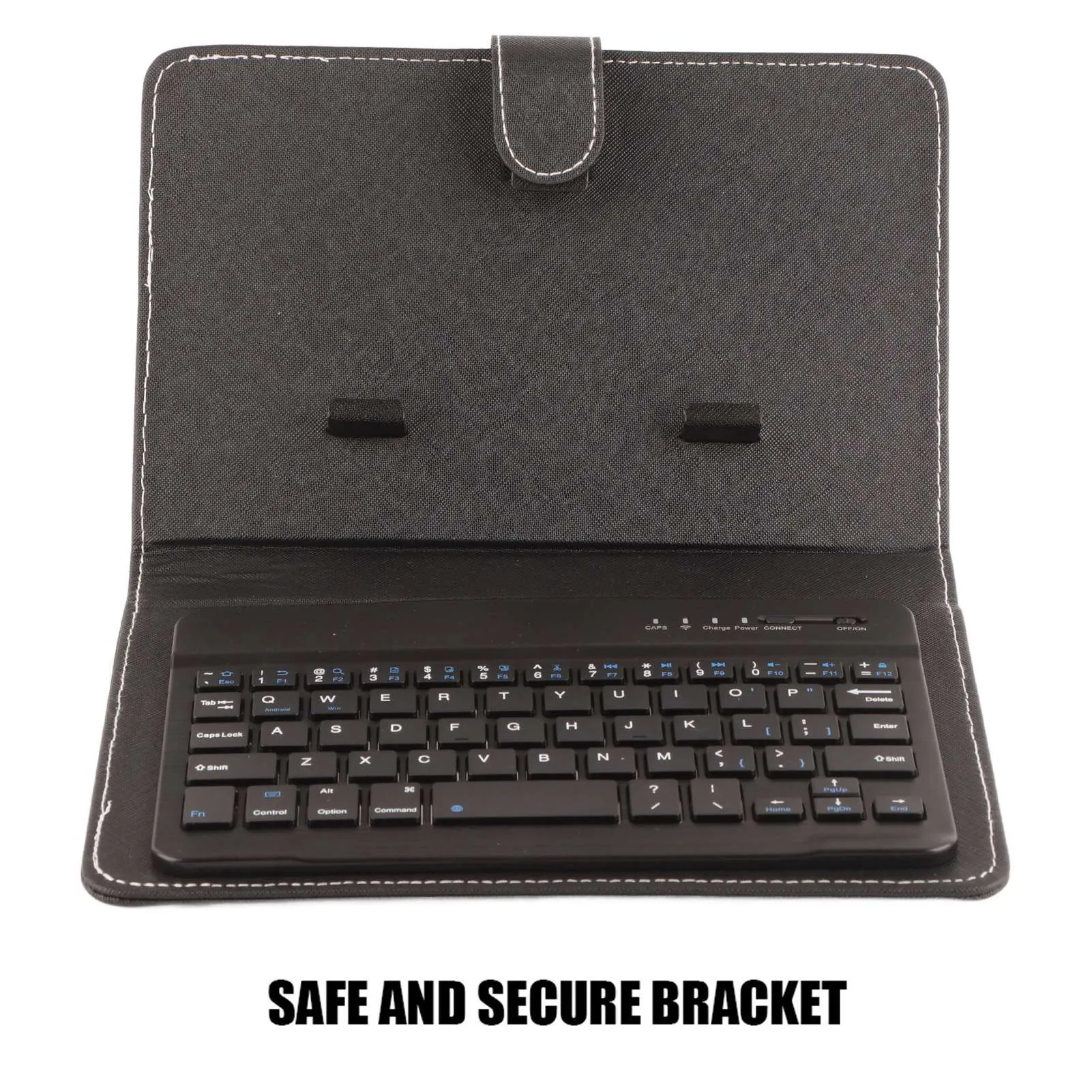 1PC 2 in 1 Wireless Bluetooth Keyboard Case with Magnetic Stand Rechargeable PU Leather Cover for iOS Android Phones Tablets - Image 4