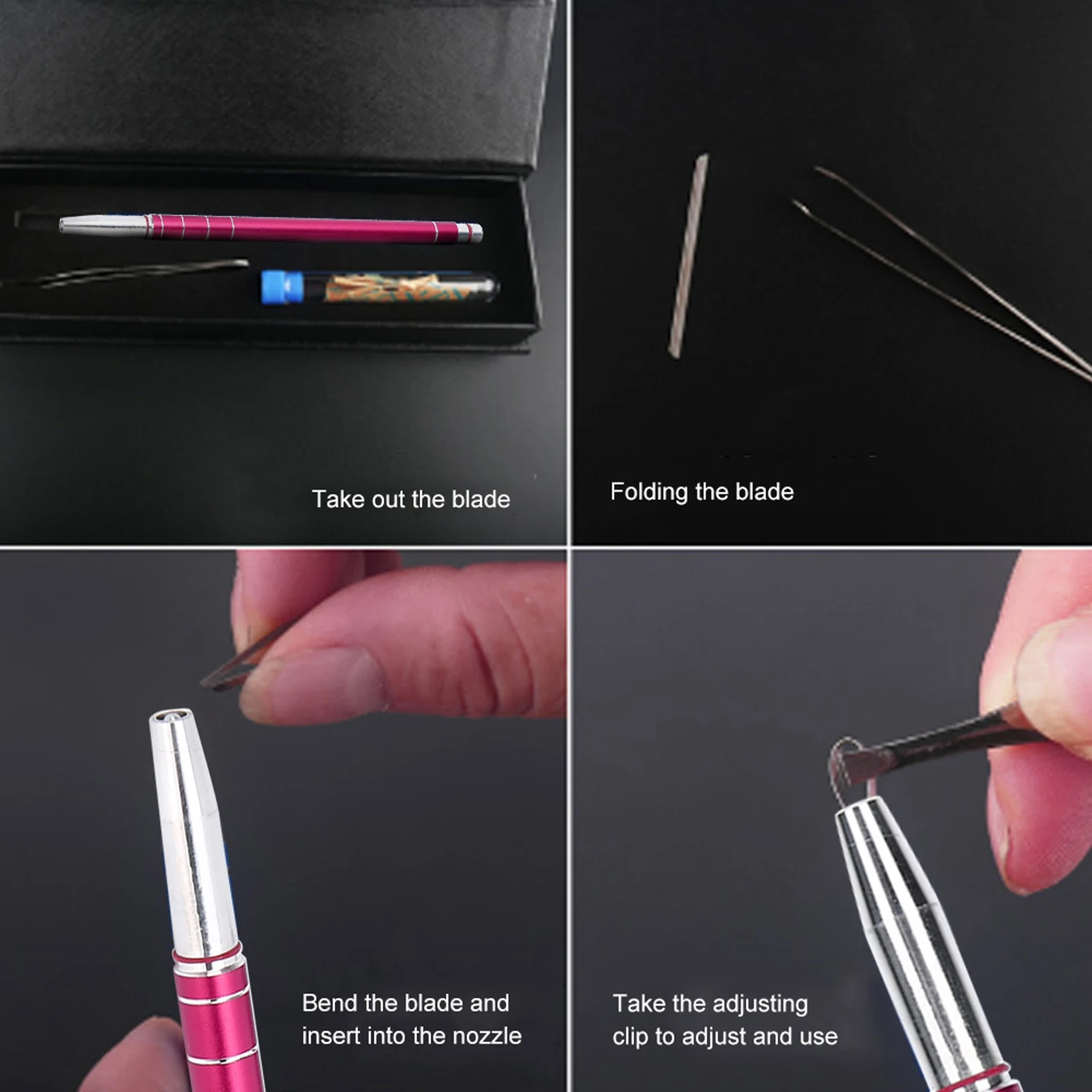 1PC Stainless Steel Blade Hair Styling Engraving Pen Precision Trimming for Hair Eyebrows Beards Easy to Use Home Salon Grooming - Image 4