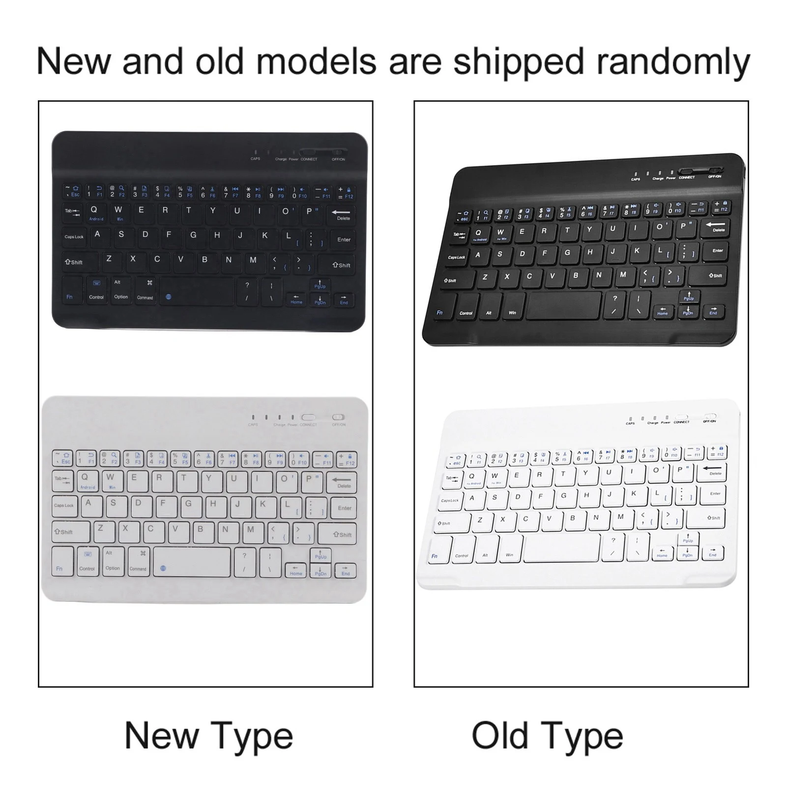 1PC 2 in 1 Wireless Bluetooth Keyboard Case with Magnetic Stand Rechargeable PU Leather Cover for iOS Android Phones Tablets - Image 6