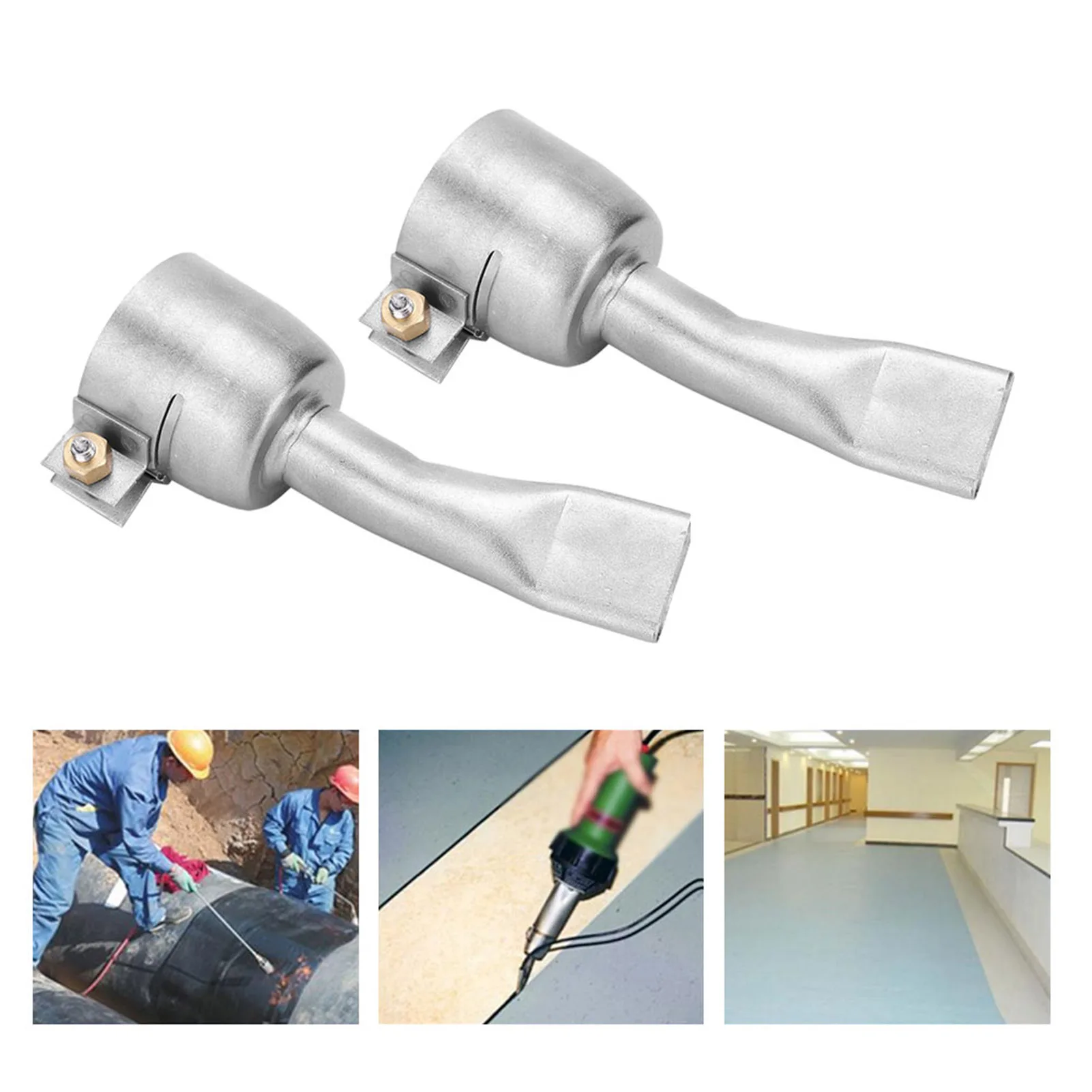 Hot Air Gun Welding Nozzle Stainless Steel for PVC Plastic Sheet Soldering Accessories Welding Nozzle Welding Accessories